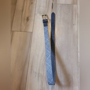 The Tie Bar Black Suede Leather Belt